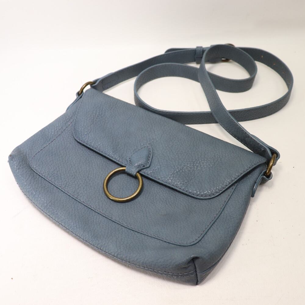 Universal Thread Crossbody Handbag Women Blue Faux Leather Purse Shoulder Bag